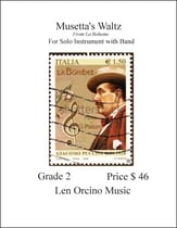 Musetta's Waltz Concert Band sheet music cover